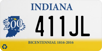 IN license plate 411JL