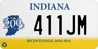 IN license plate 411JM