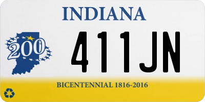 IN license plate 411JN