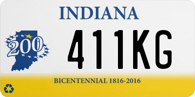 IN license plate 411KG