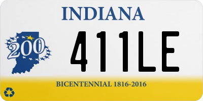 IN license plate 411LE