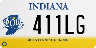 IN license plate 411LG