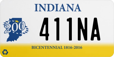 IN license plate 411NA
