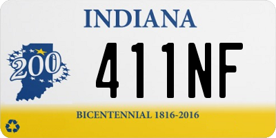 IN license plate 411NF