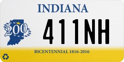 IN license plate 411NH