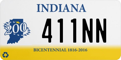 IN license plate 411NN