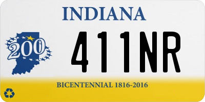 IN license plate 411NR