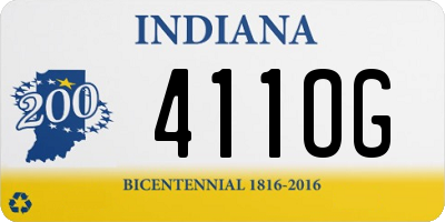 IN license plate 411OG