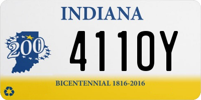 IN license plate 411OY