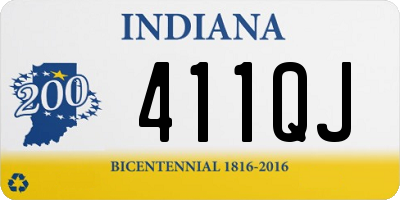 IN license plate 411QJ