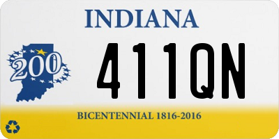 IN license plate 411QN