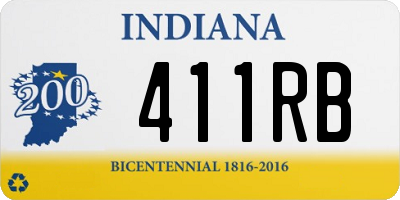 IN license plate 411RB