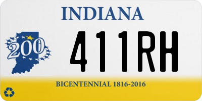 IN license plate 411RH