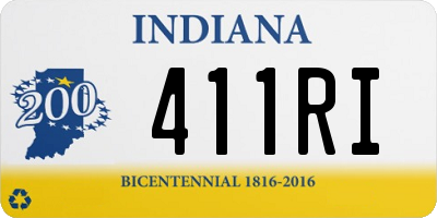IN license plate 411RI