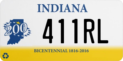 IN license plate 411RL