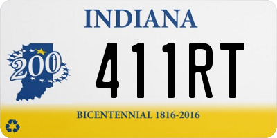 IN license plate 411RT