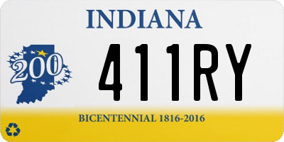 IN license plate 411RY