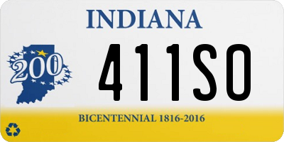 IN license plate 411SO