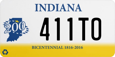 IN license plate 411TO
