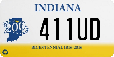 IN license plate 411UD