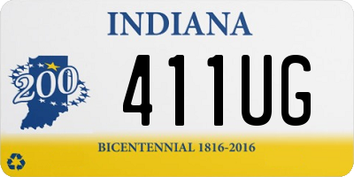 IN license plate 411UG