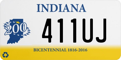 IN license plate 411UJ