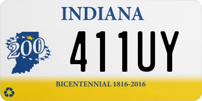 IN license plate 411UY