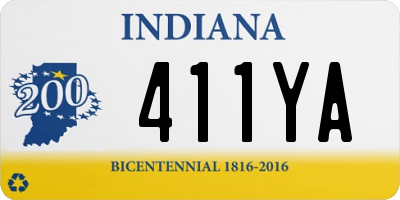 IN license plate 411YA