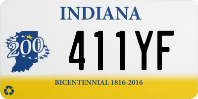 IN license plate 411YF