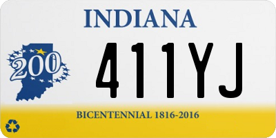 IN license plate 411YJ