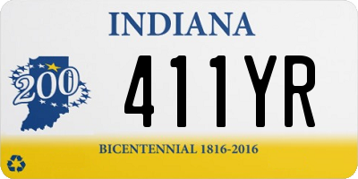 IN license plate 411YR
