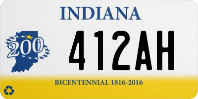 IN license plate 412AH