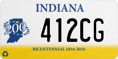 IN license plate 412CG