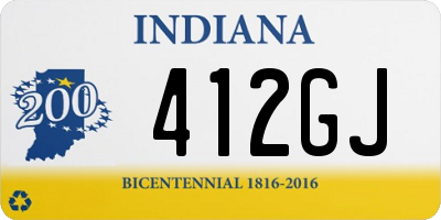 IN license plate 412GJ