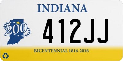 IN license plate 412JJ