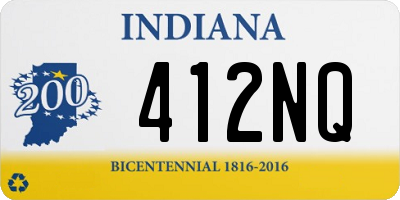 IN license plate 412NQ