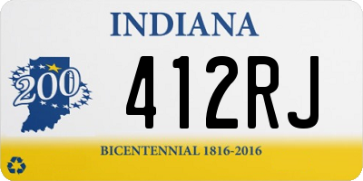 IN license plate 412RJ