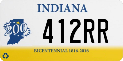 IN license plate 412RR