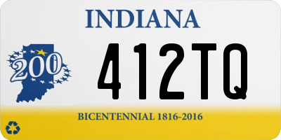 IN license plate 412TQ