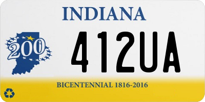 IN license plate 412UA