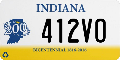 IN license plate 412VO