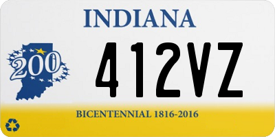 IN license plate 412VZ