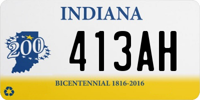 IN license plate 413AH