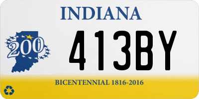 IN license plate 413BY