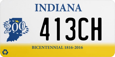 IN license plate 413CH