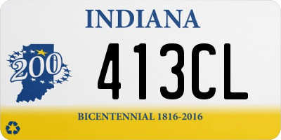 IN license plate 413CL