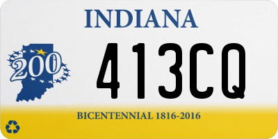 IN license plate 413CQ