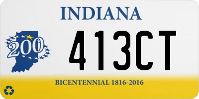 IN license plate 413CT