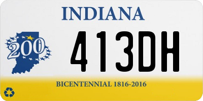 IN license plate 413DH