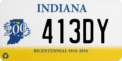 IN license plate 413DY